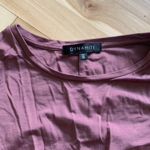 Short Dress size small mauve/burgundy, fitted - Picture 2 of 3